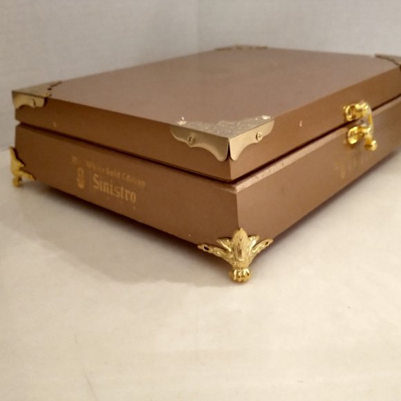 Suenos de Saundra Upcycled, Extremely Rare GOLD EDITION SINISTRO Cigar Box, - Picture 3 of 12